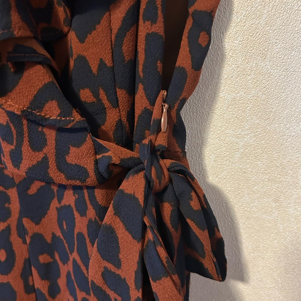 She + Sky | Brown Leopard Print Dress | Size Medium - Picture 2 of 7